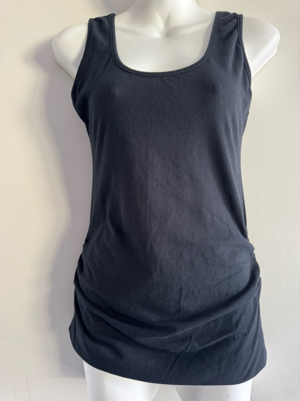 Ripe Maternity Black Scoop Neck Tank Top